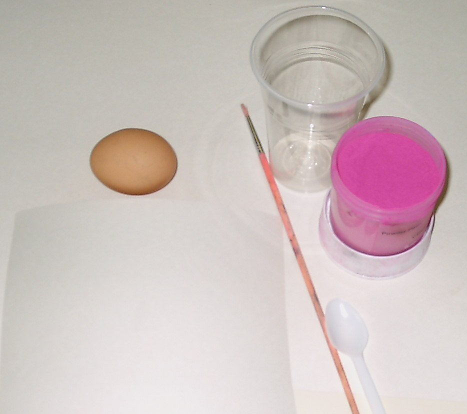 Egg Tempera set up